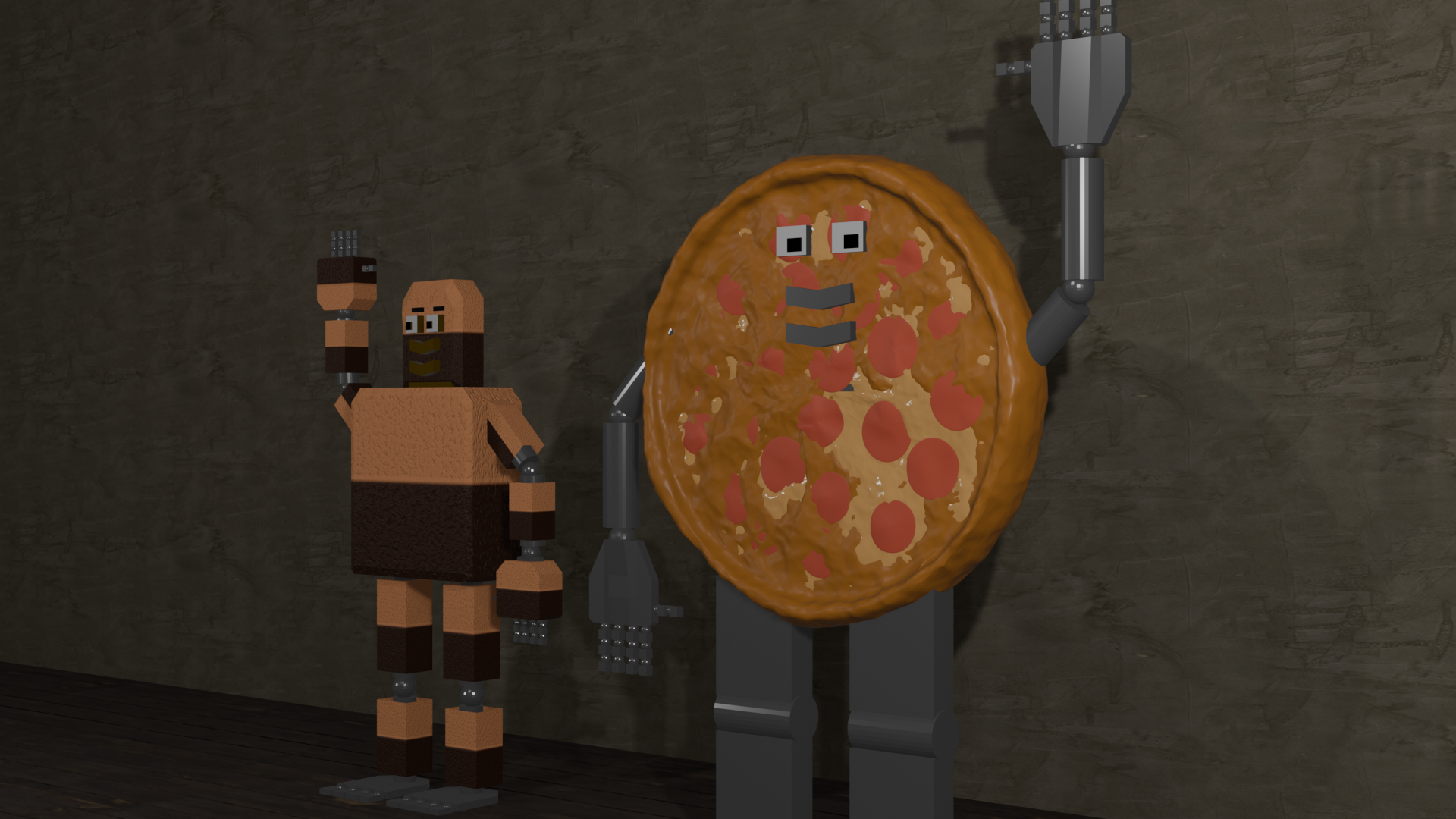 Jimmi & Pizza Animatronics